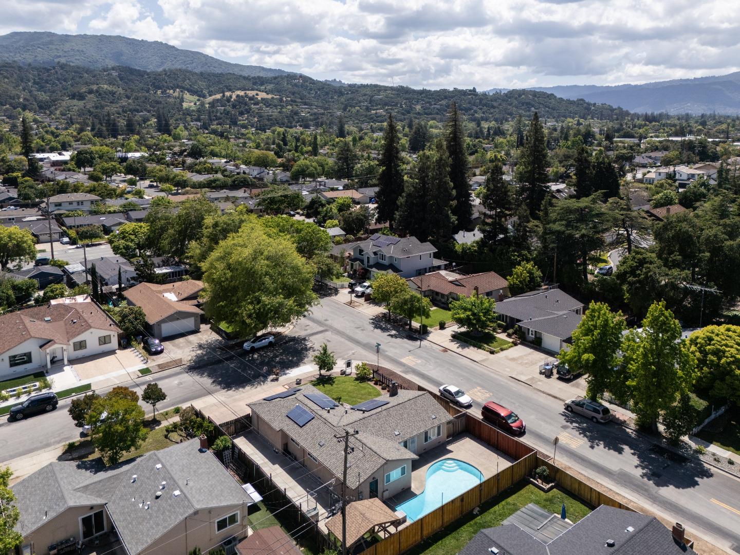 1937 Adelaide Way San Jose, CA 95124 - Photo 33 of 33 an aerial view of a house with a garden