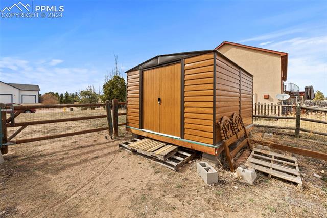 8205 Fort Smith Road Peyton, CO 80831 - Photo 46 of 49 Convenient storage shed