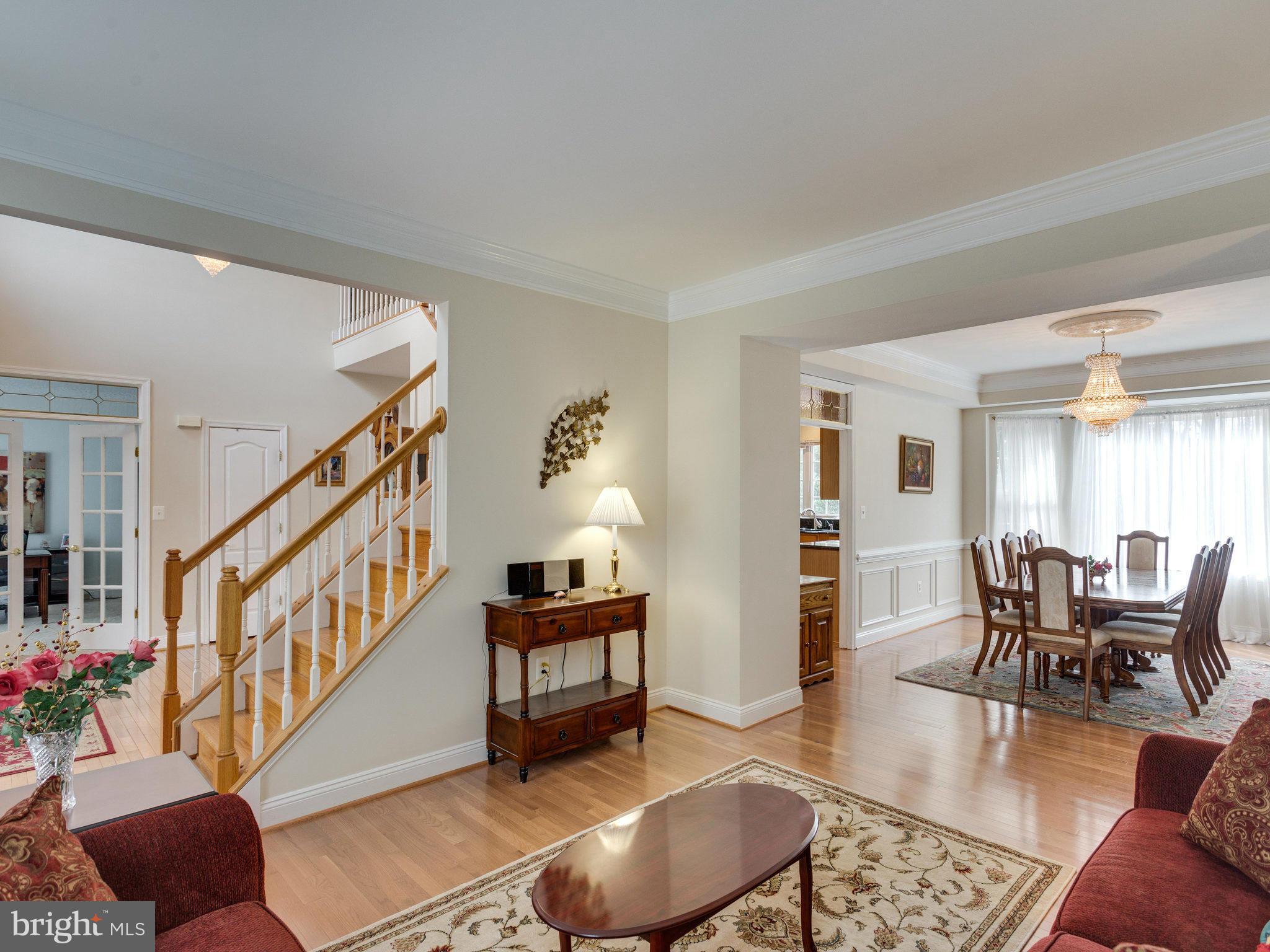 6130 Garden Road Springfield, VA 22152 - Photo 8 of 21 Living Room/ Dining Rm and Foyer area