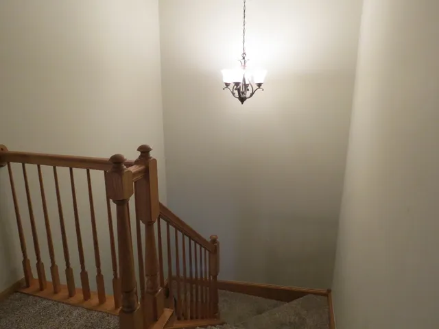 a view of a hallway with a small space