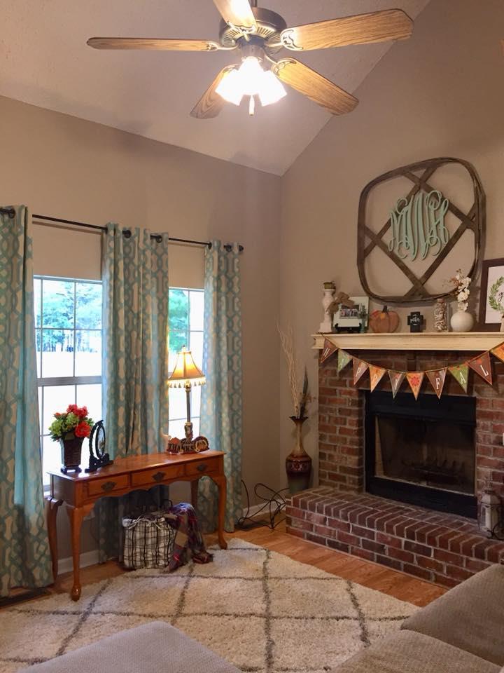 795 Old Seminary Road Manchester, TN 37355 - Photo 4 of 19 Another picture of Living Room with wood burning fireplace, large windows and tall ceilings