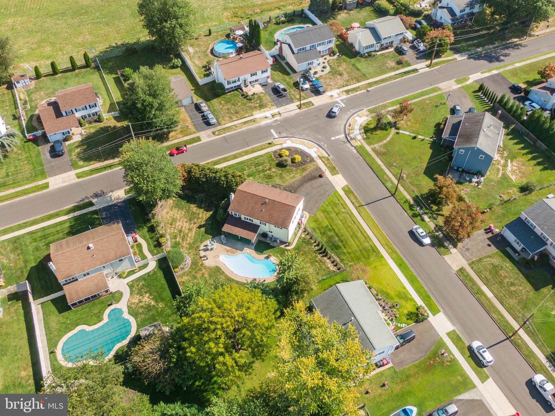 564 Byron Road Warminster, PA 18974 - Photo 45 of 49 an aerial view of residential houses with outdoor space