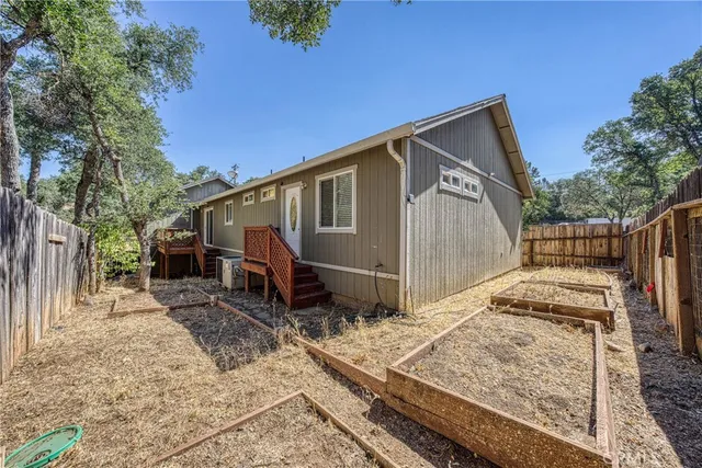 a backyard of a house
