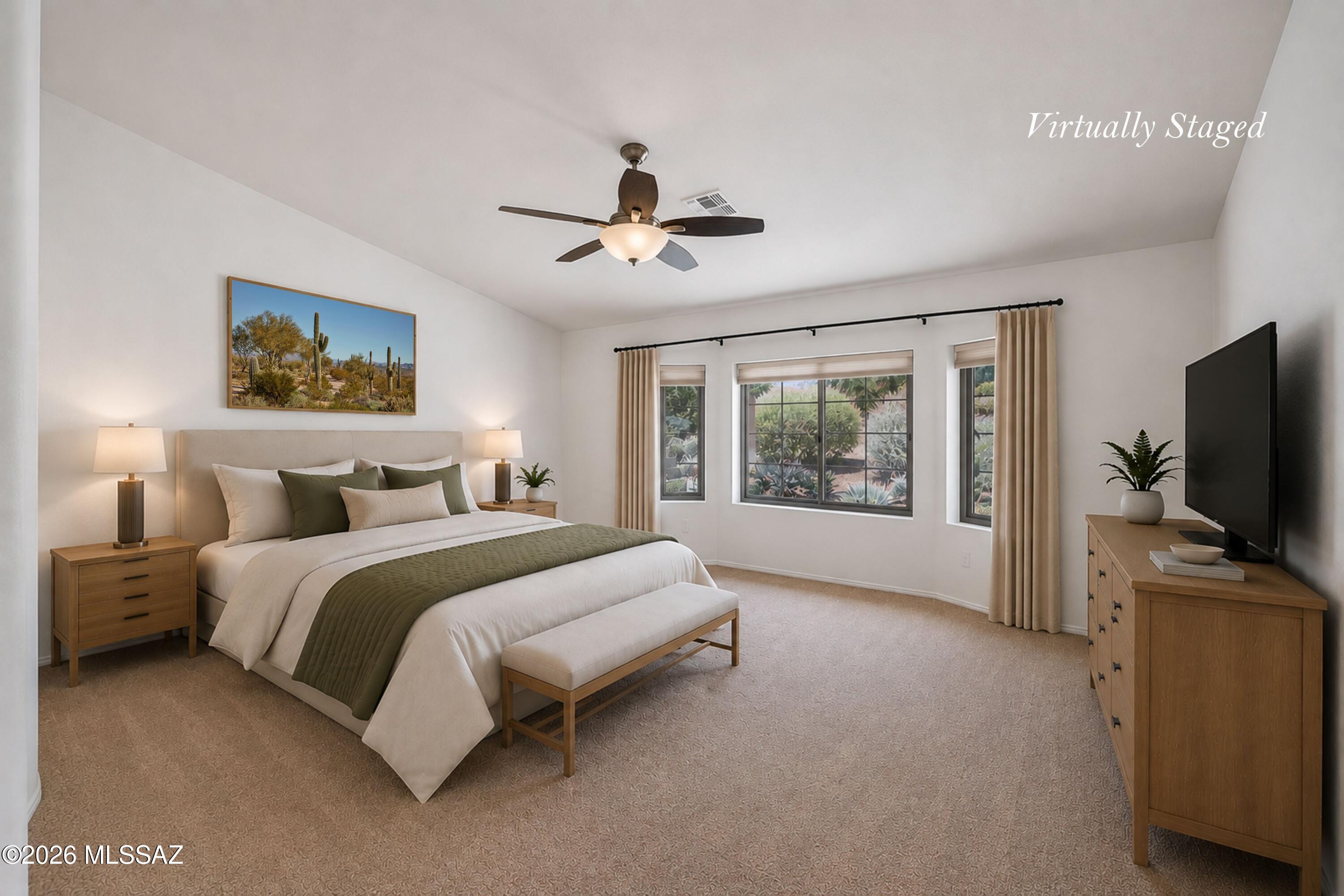 62574 East Northwood Road Tucson, AZ 85739 - Photo 17 of 50 Virtally staged Owner's Suite