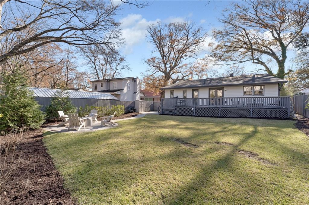 777 Forrest Street Northwest Atlanta, GA 30318 - Photo 32 of 35 a view of a house with swimming pool and sitting area