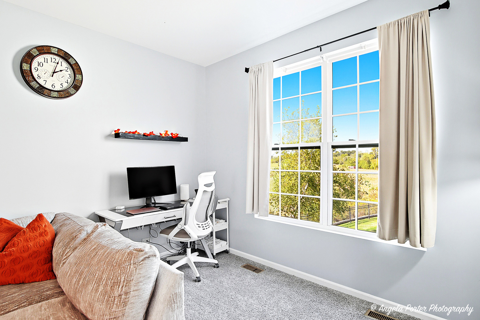 1477 Sedgewood Court Round Lake, IL 60073 - Photo 6 of 29 a view of workspace with wooden floor windows