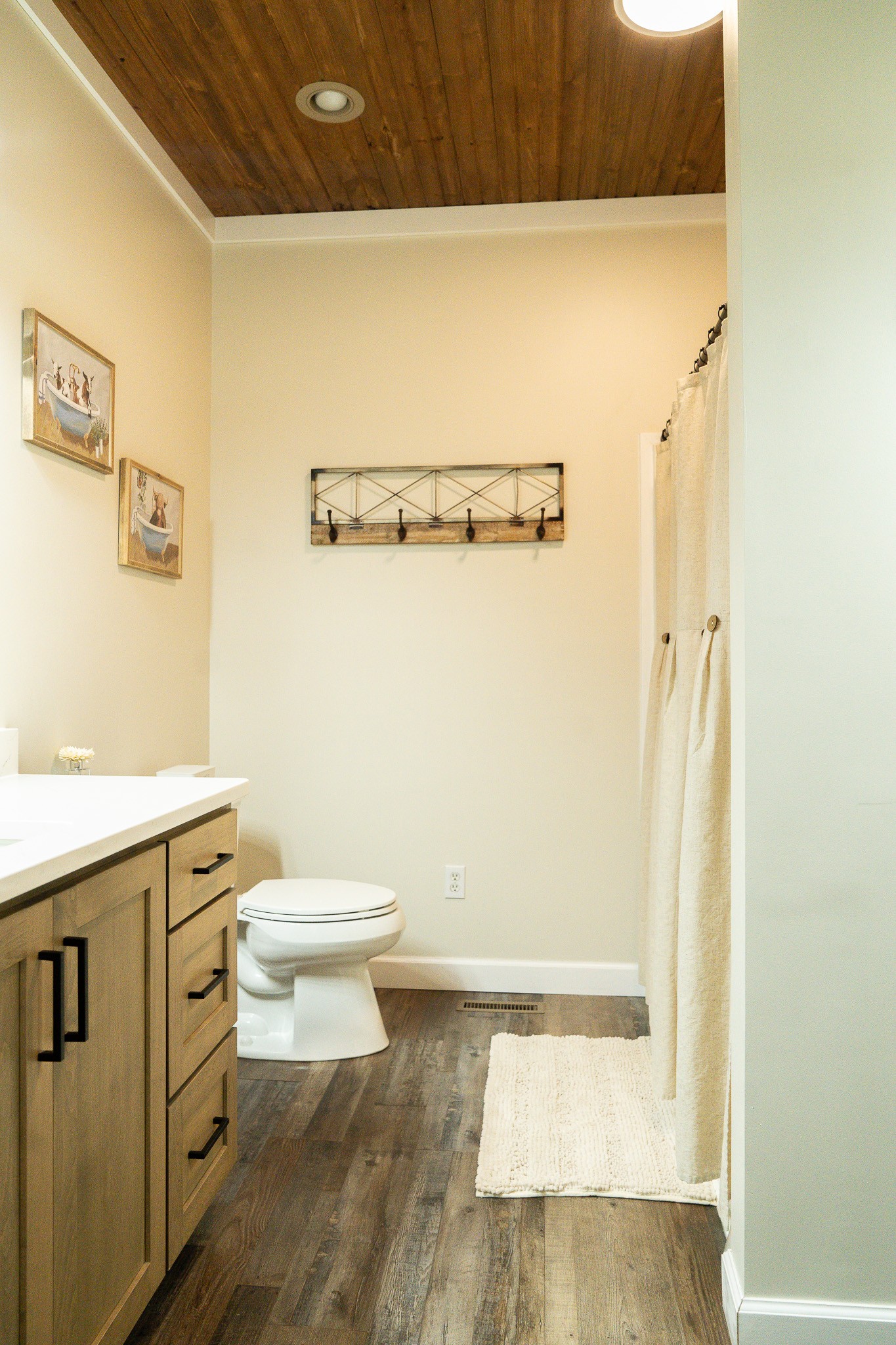 1243 Cave Hill Road Lafayette, TN 37083 - Photo 25 of 32 a bathroom with a toilet a sink and shower