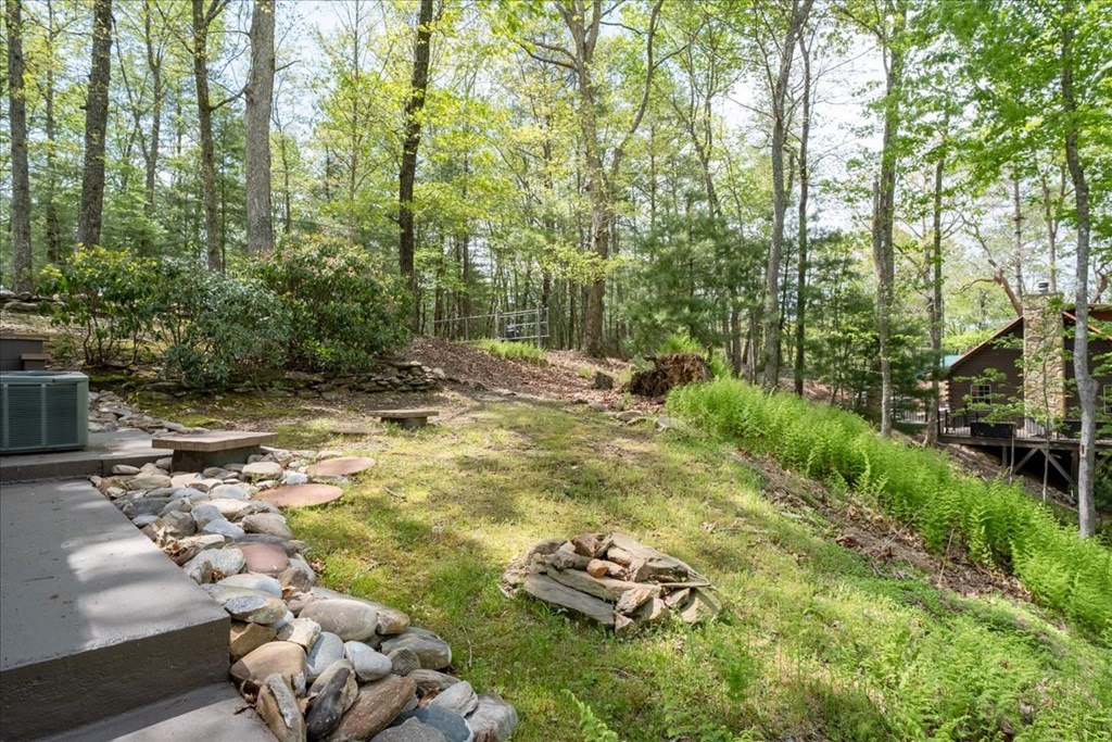 90 Mountain View Trail Blue Ridge, GA 30513 - Photo 27 of 43 a backyard of a house with lots of green space