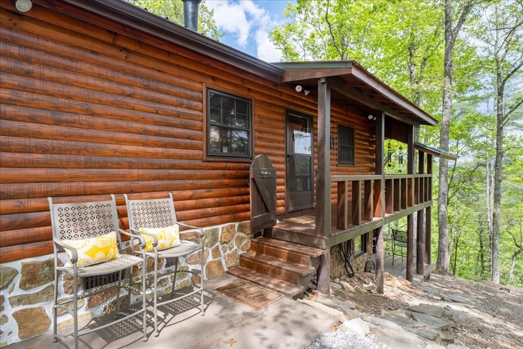 90 Mountain View Trail Blue Ridge, GA 30513 - Photo 38 of 43 a view of house with outdoor seating
