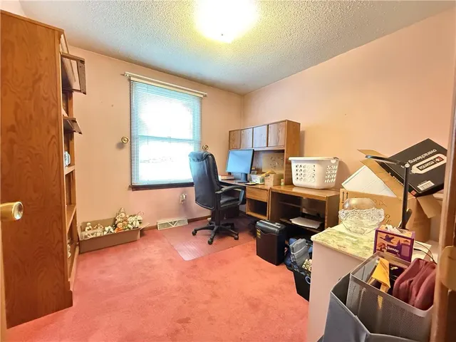 a car that is parked in a garage