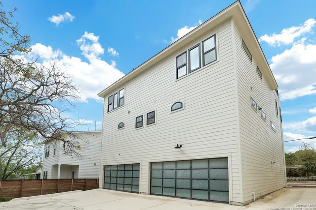 a view of a building with a street