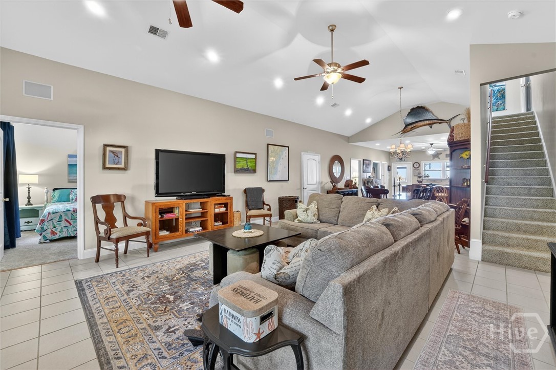 725 Youman's Road Midway, GA 31320 - Photo 4 of 71 Family room, dining, and kitchen. Also visible: Guest suite #1