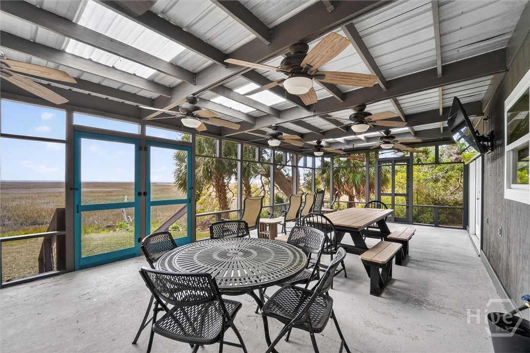 725 Youman's Road Midway, GA 31320 - Photo 44 of 71 Massive screened porch with million-dollar views!