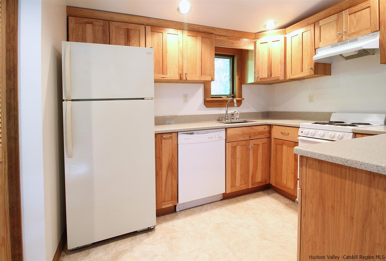 41 Denver Run Spur Roxbury, NY 12421 - Photo 14 of 27 a kitchen with a refrigerator sink stove and cabinets