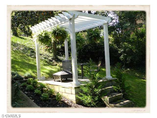 8628 Trabue Road Richmond, VA 23235 - Photo 22 of 24 Other - Beautiful Pergola is the perfect place to unwind and enjoy the private serene lot.