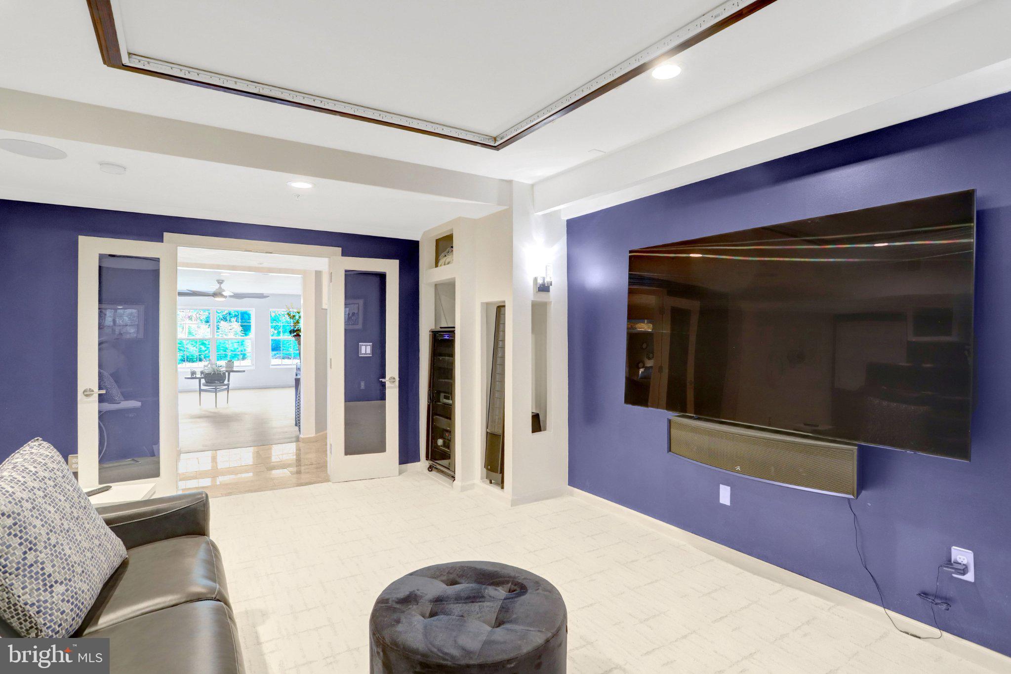 9219 Fort Foote Road Fort Washington, MD 20744 - Photo 51 of 68 Modern theater room with surround sound.