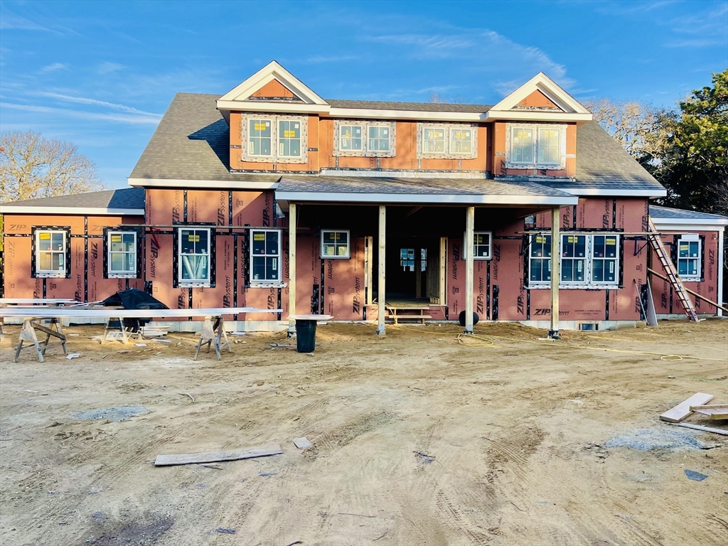 a house view with a outdoor space