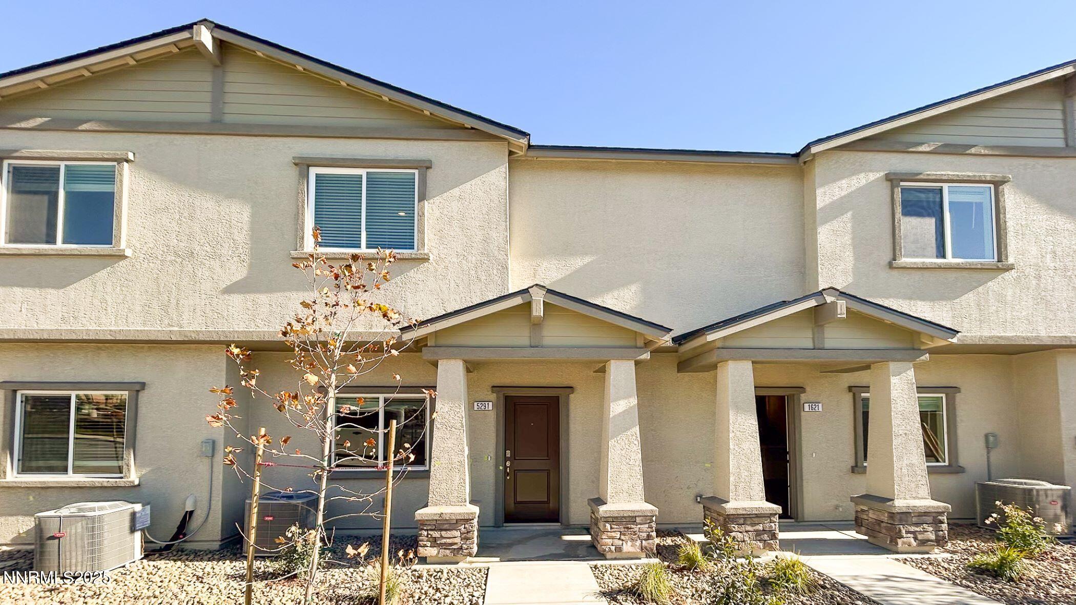 a front view of a house