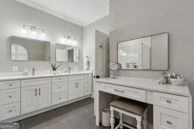 a view of a balcony with wooden floor