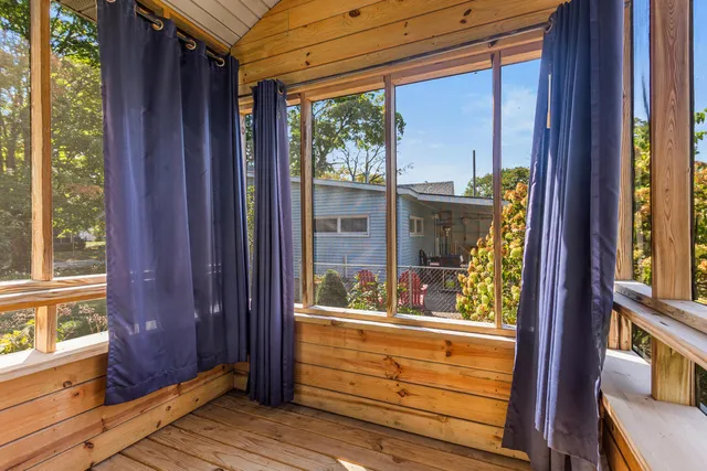 a view of front door