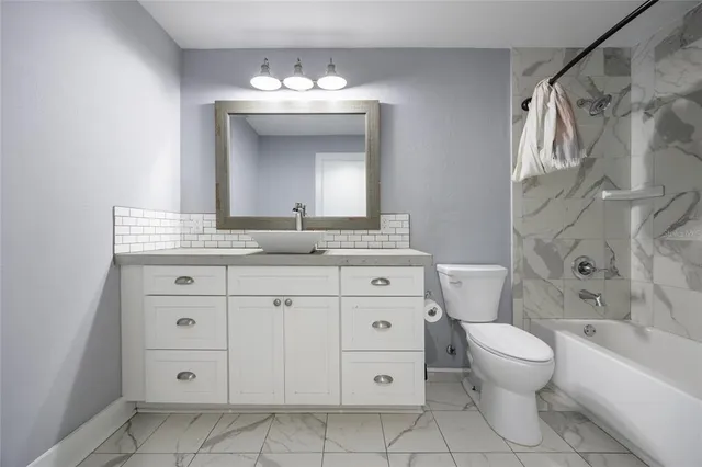 a house view with a garden space