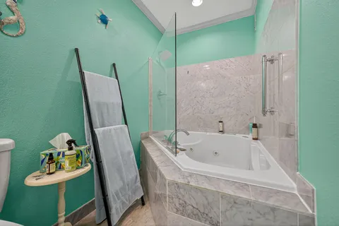 a bathroom with a sink and a tub