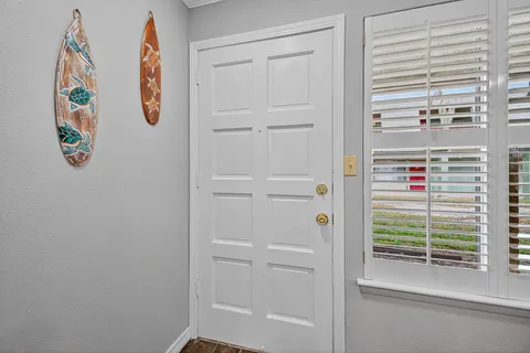 a view of a closet with storage