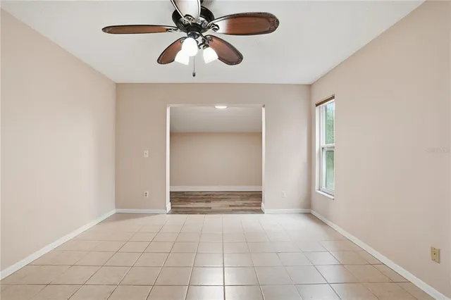 a view of an empty room