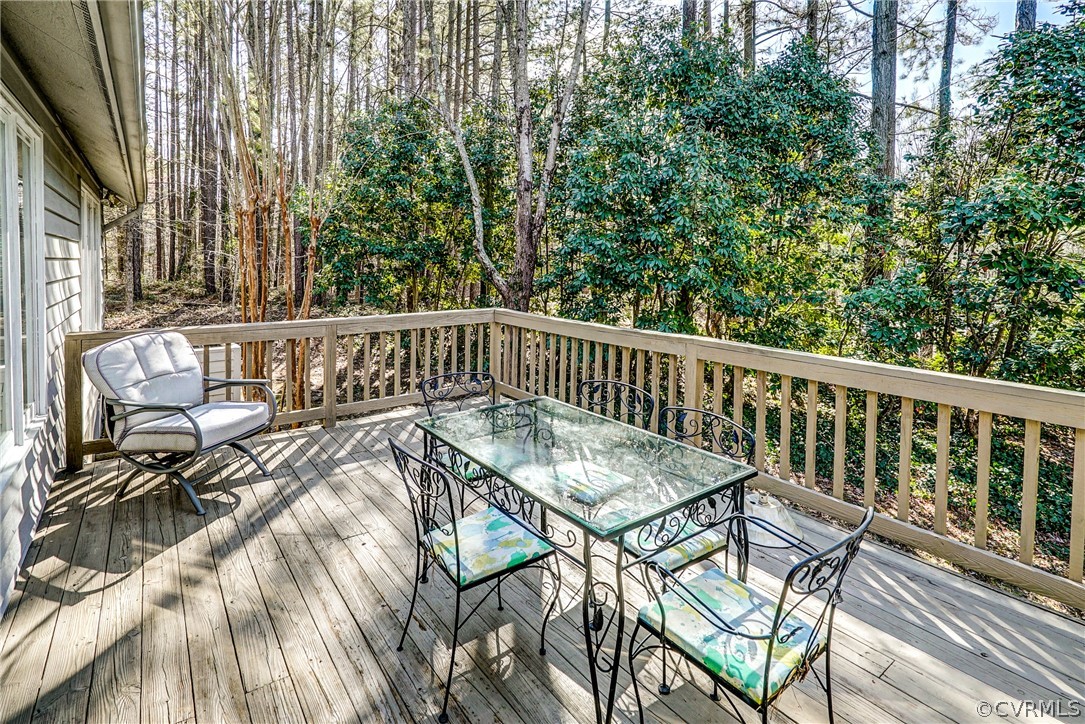 14201 Regatta Pointe Road Midlothian, VA 23112 - Photo 16 of 18 Back deck. Nice private view