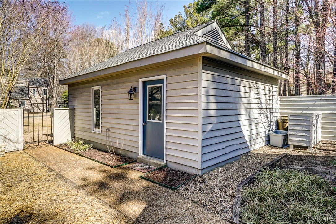 14201 Regatta Pointe Road Midlothian, VA 23112 - Photo 17 of 18 Detached garage has electricity. Great workshop