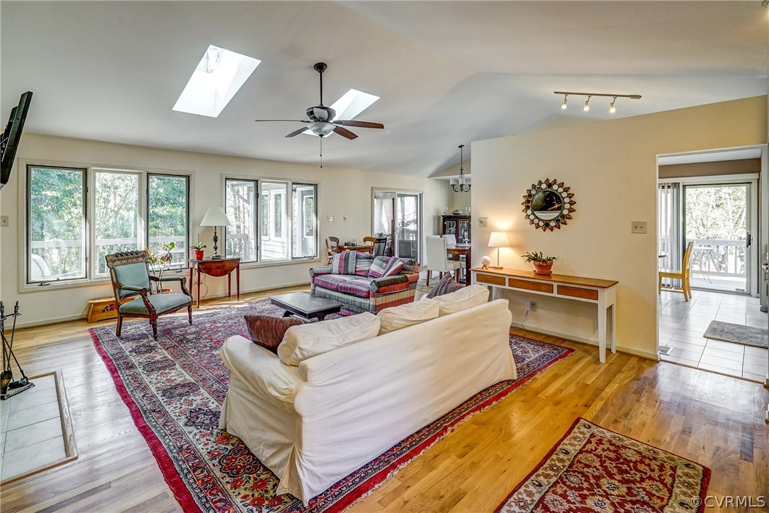 14201 Regatta Pointe Road Midlothian, VA 23112 - Photo 4 of 18 Spacious living area with hardwood floors, vaulted