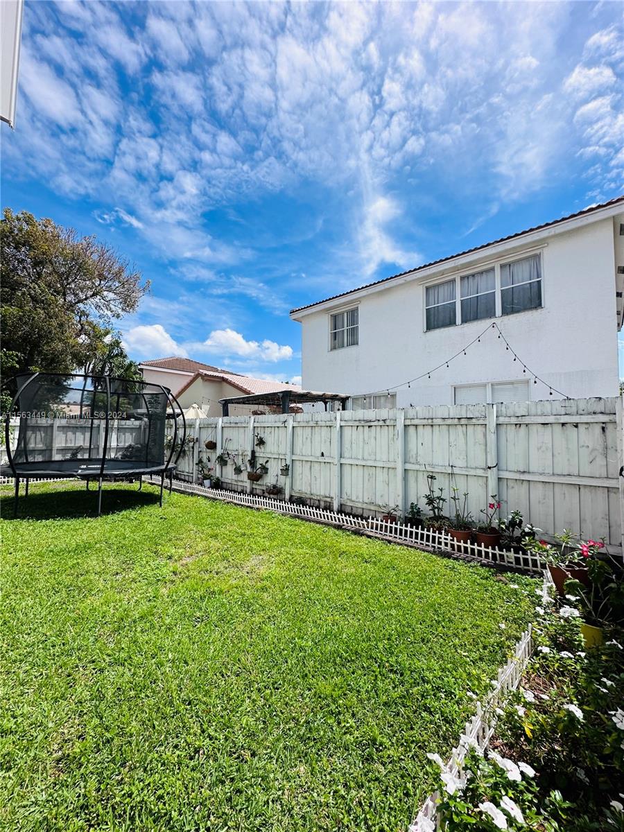 17456 Southwest 20th Street Miramar, FL 33029 - Photo 28 of 34 a view of a backyard of the house