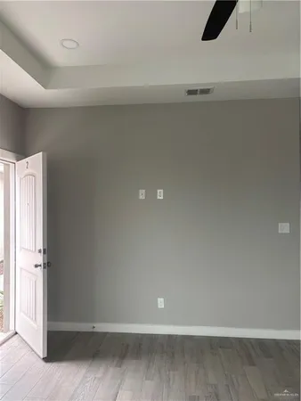 a view of an empty room