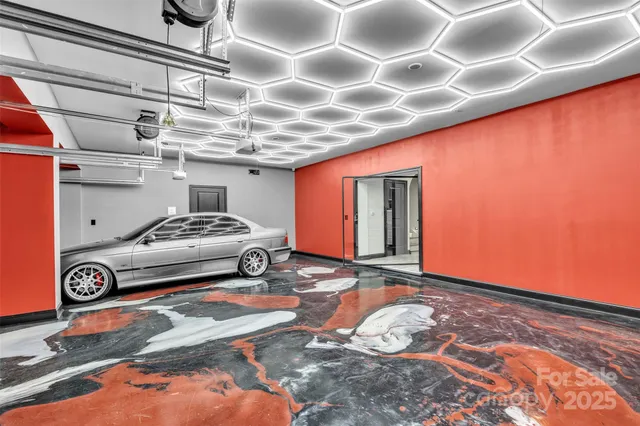 a view of parking garage