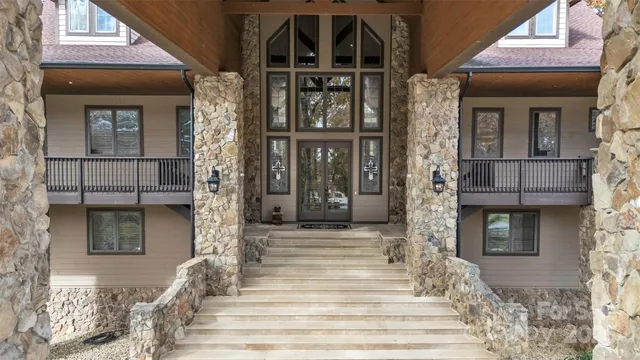 a front view of a house with a window and door