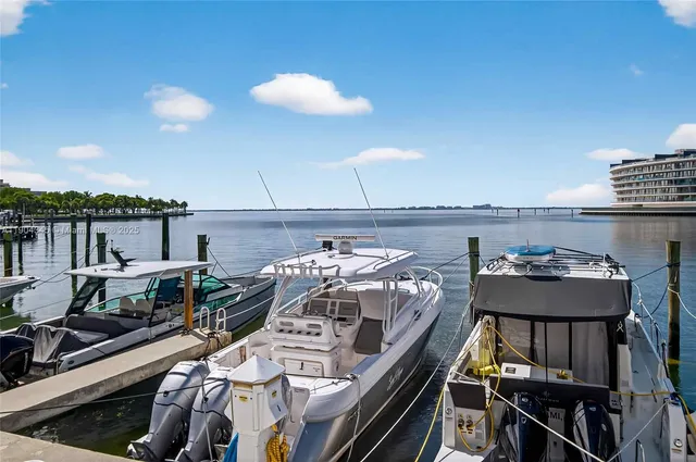 a view of a balcony with furniture