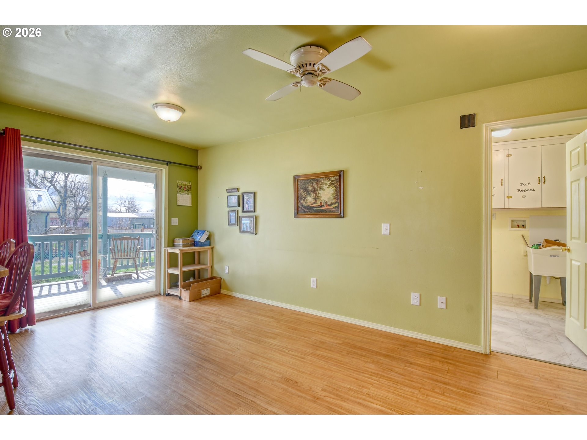 554 West High Street Athena, OR 97813 - Photo 16 of 46 a view of an empty room with a window