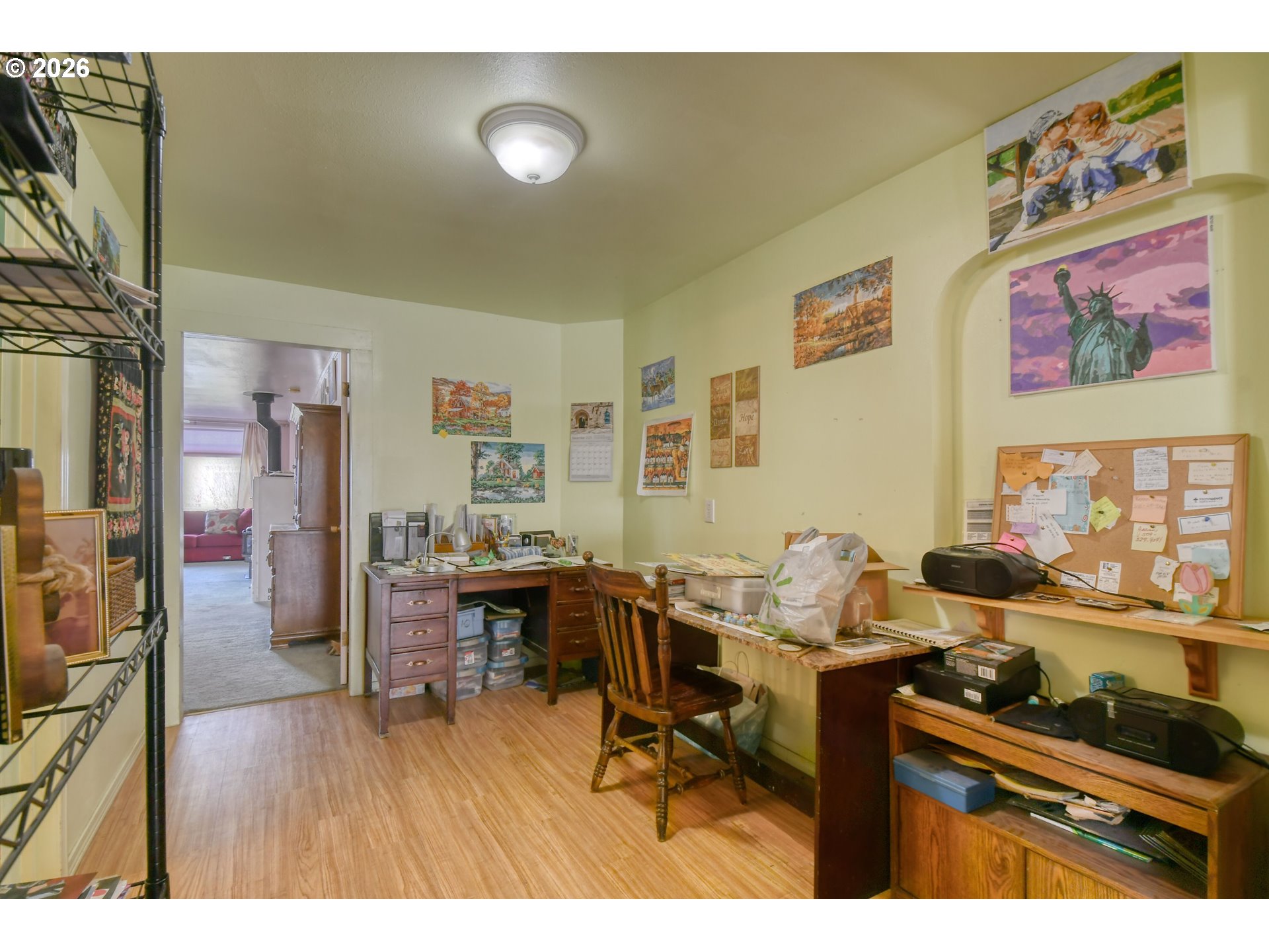 554 West High Street Athena, OR 97813 - Photo 17 of 46 a workspace with furniture and wooden floor