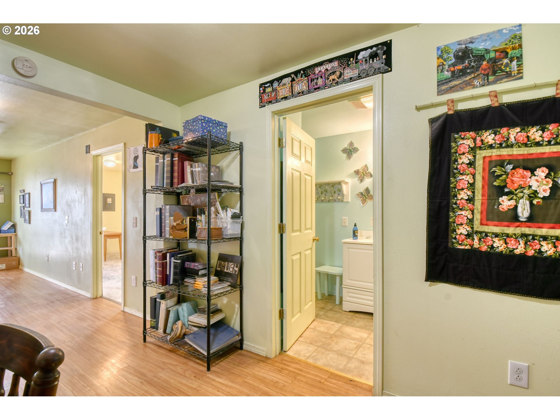 554 West High Street Athena, OR 97813 - Photo 18 of 46 a view of a livingroom with wooden floor and furniture