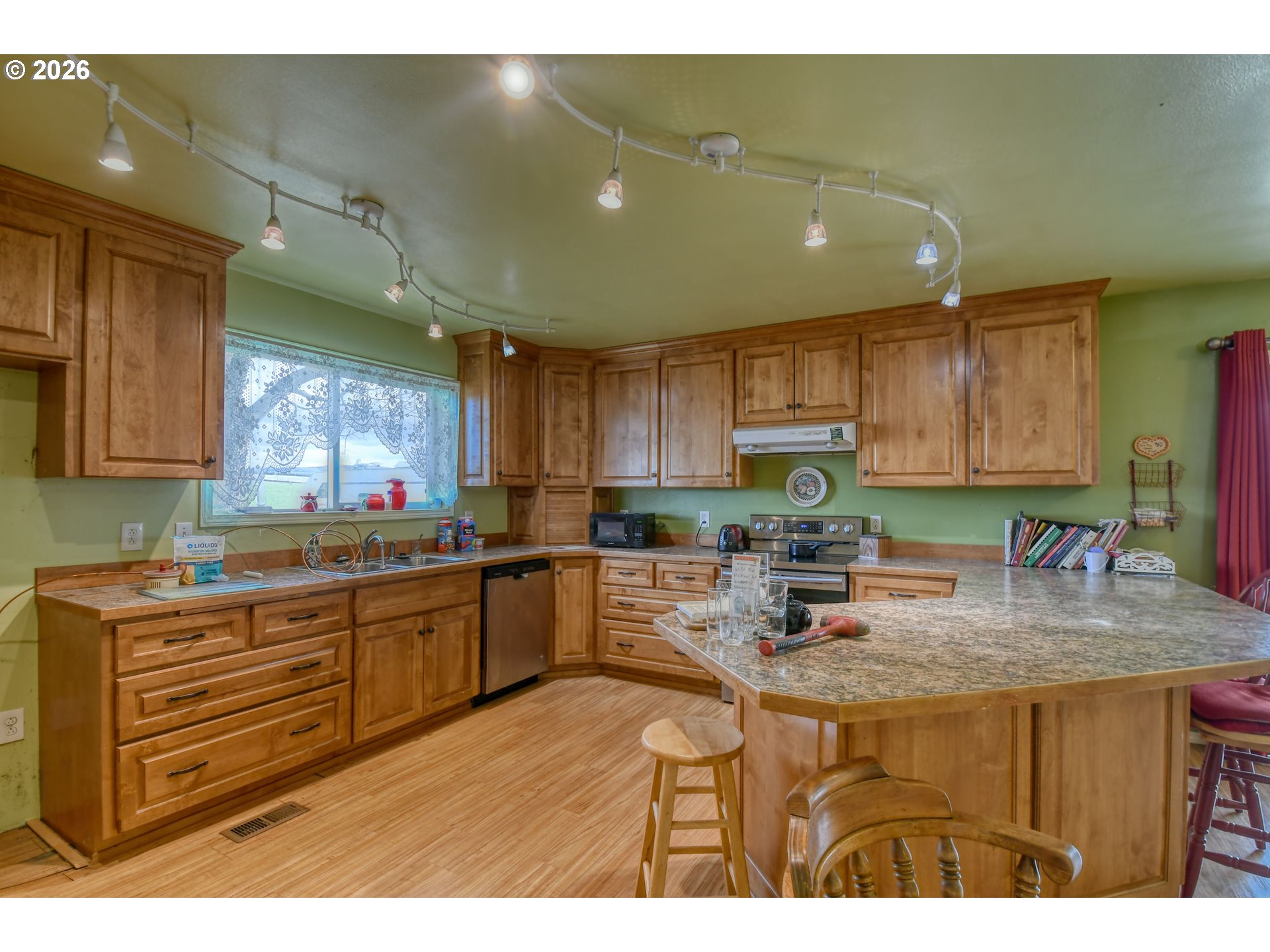 554 West High Street Athena, OR 97813 - Photo 9 of 46 a kitchen with a sink cabinets and window