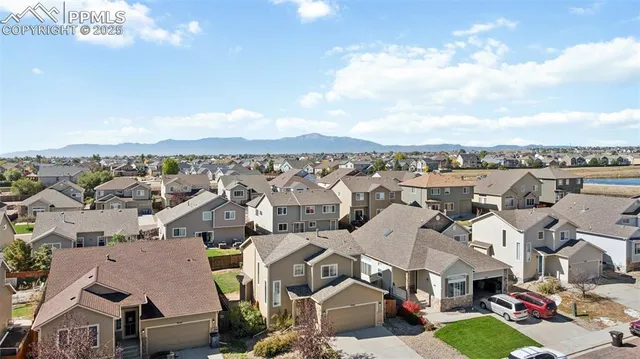 an aerial view of a city