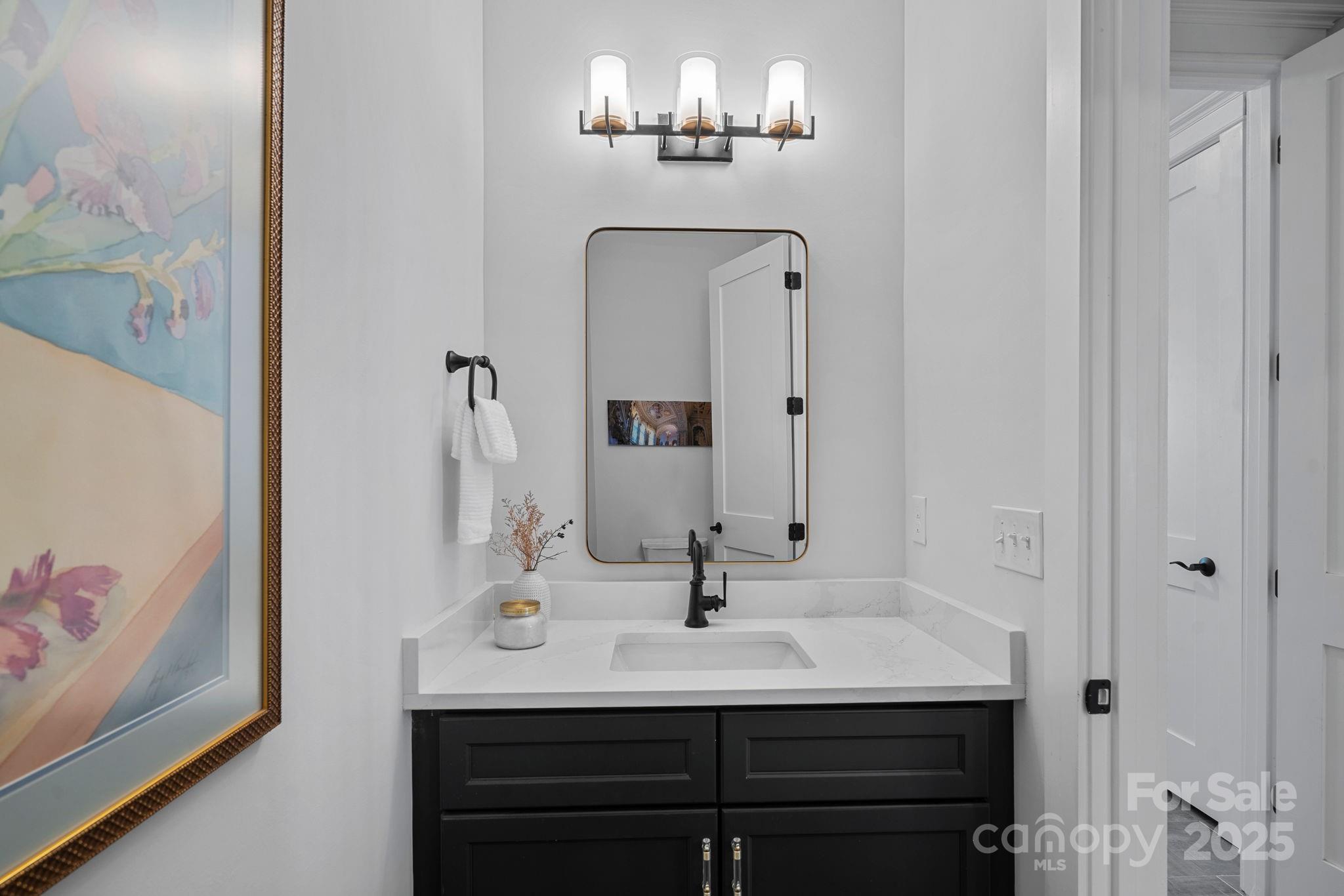 3228 East Ford Road Charlotte, NC 28205 - Photo 10 of 31 a bathroom with a sink and a mirror