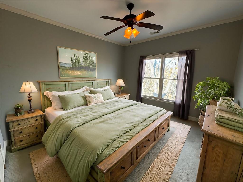 121 Moose Loop Waleska, GA 30183 - Photo 31 of 57 a bedroom with bed and window