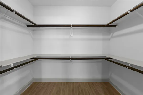 a close view of closet