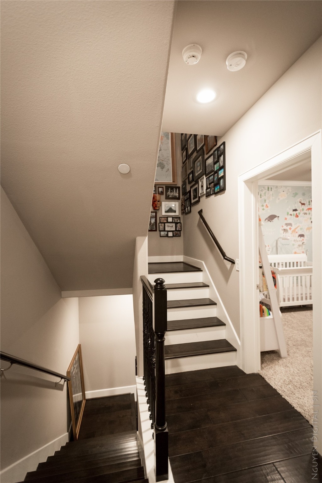 1204 Cushing Street Houston, TX 77019 - Photo 16 of 26 a view of entryway and hall with wooden floor