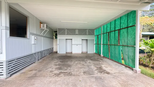 a view of a porch