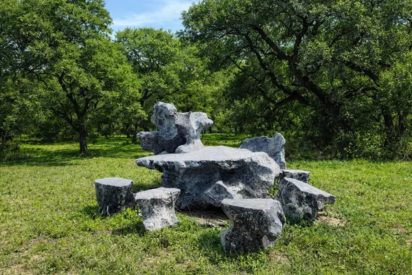 a view of a garden with patio