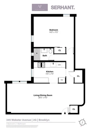 $399,000 | 345 Webster Avenue, Unit 2G | Kensington