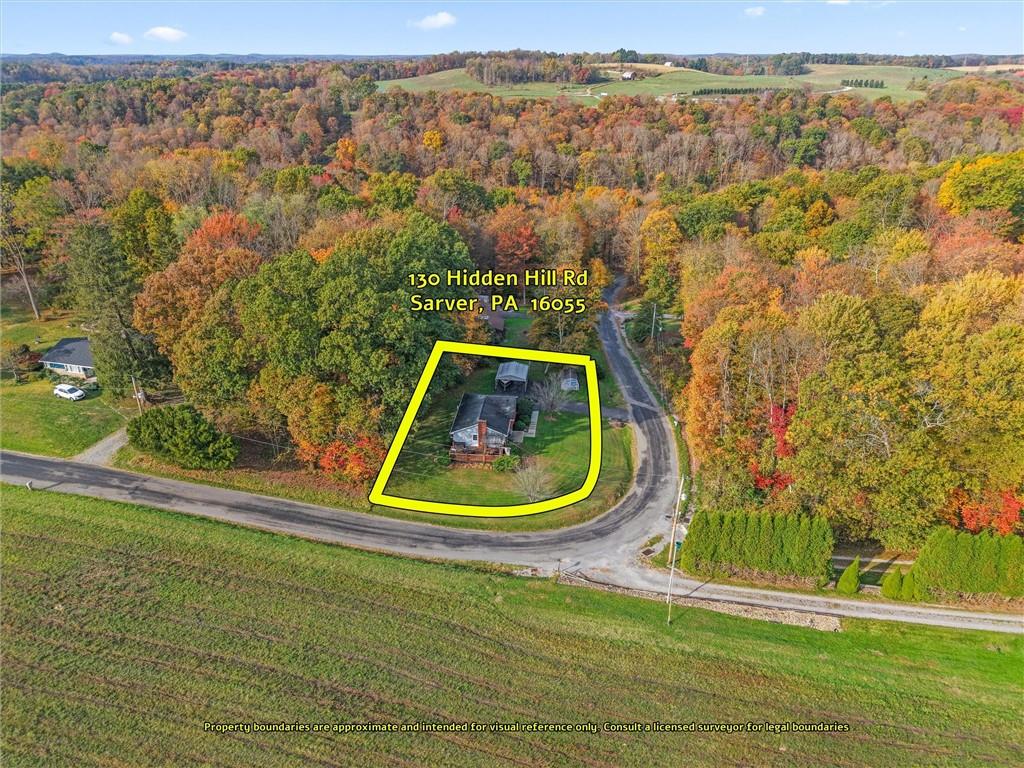 130 Hidden Hill Road Sarver, PA 16055 - Photo 22 of 36 an aerial view of a house with a ocean view