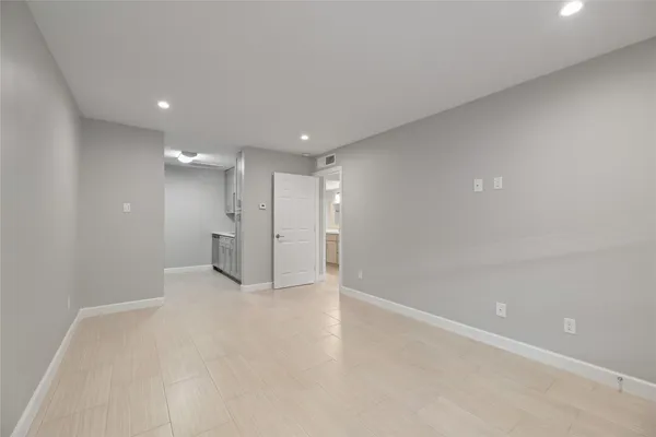 a view of an empty room